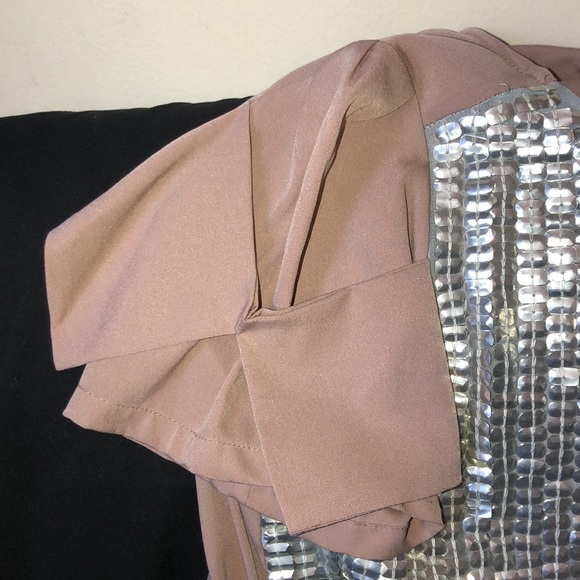 Reiss Silver Sequin & Mauve Blouse - Picture 8 of 9